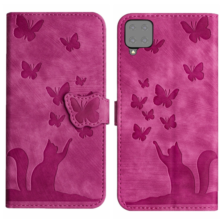 Butterfly Cat Embossing Flip Leather Phone Case, For Samsung Galaxy S21 FE 5G, For Samsung Galaxy A32 5G, For Samsung Galaxy S21 5G, For Samsung Galaxy S21+ 5G, For Samsung Galaxy S21 Ultra 5G, For Samsung Galaxy A02s EU, For Samsung Galaxy A12        ...
