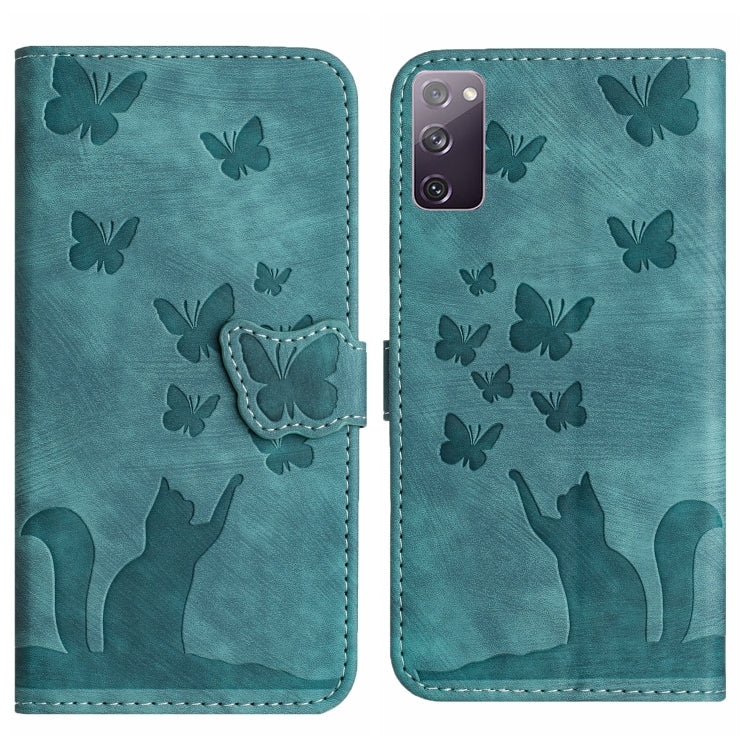 Butterfly Cat Embossing Flip Leather Phone Case, For Samsung Galaxy S20 FE, For Samsung Galaxy A53 5G, For Samsung Galaxy A33 5G, For Samsung Galaxy S22 Ultra 5G, For Samsung Galaxy S22+ 5G, For Samsung Galaxy S22 5G, For Samsung Galaxy A52 5G / A52S  ...