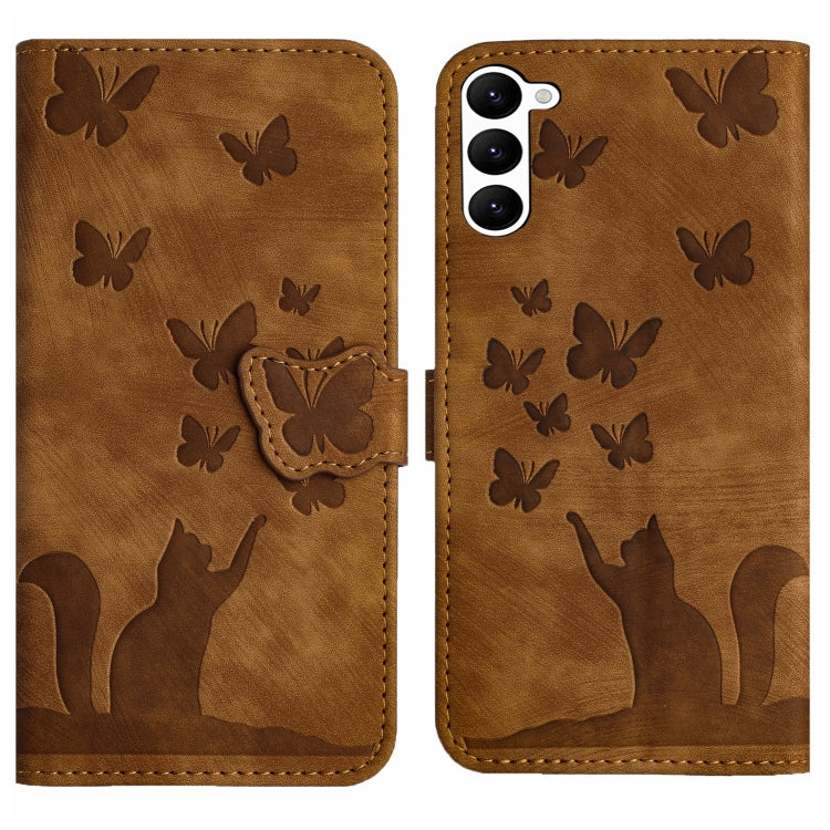 Butterfly Cat Embossing Flip Leather Phone Case, For Samsung Galaxy A24 4G, For Samsung Galaxy A23 / M13 4G, For Samsung Galaxy A14 4G / 5G, For Samsung Galaxy A34 5G, For Samsung Galaxy A54 5G, For Samsung Galaxy S23 Ultra 5G, For Samsung Galaxy S23+ ...