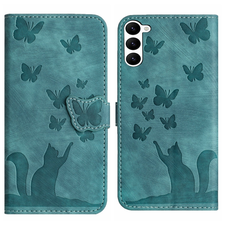 Butterfly Cat Embossing Flip Leather Phone Case, For Samsung Galaxy A24 4G, For Samsung Galaxy A23 / M13 4G, For Samsung Galaxy A14 4G / 5G, For Samsung Galaxy A34 5G, For Samsung Galaxy A54 5G, For Samsung Galaxy S23 Ultra 5G, For Samsung Galaxy S23+ ...