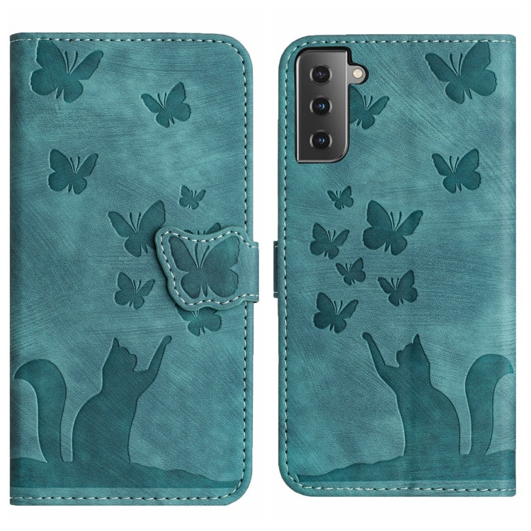 Butterfly Cat Embossing Flip Leather Phone Case, For Samsung Galaxy S21 FE 5G, For Samsung Galaxy A32 5G, For Samsung Galaxy S21 5G, For Samsung Galaxy S21+ 5G, For Samsung Galaxy S21 Ultra 5G, For Samsung Galaxy A02s EU, For Samsung Galaxy A12        ...