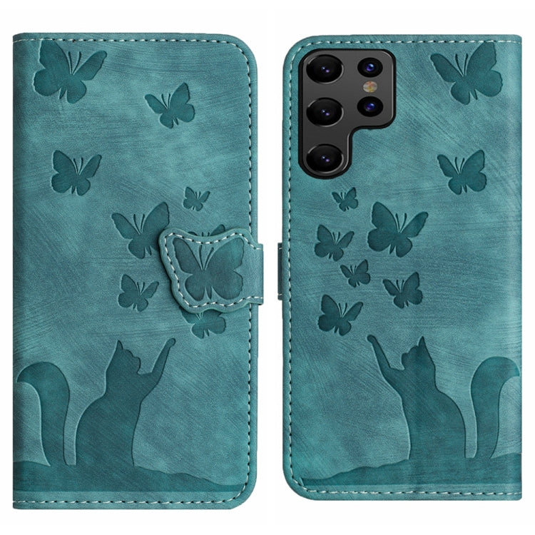 Butterfly Cat Embossing Flip Leather Phone Case, For Samsung Galaxy A55, For Samsung Galaxy A35, For Samsung Galaxy S24 Ultra 5G, For Samsung Galaxy S24+ 5G, For Samsung Galaxy S24 5G, For Samsung Galaxy A15, For Samsung Galaxy A05s                    ...
