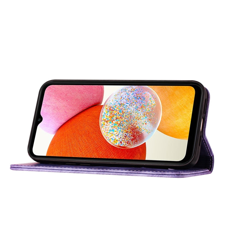 Butterfly Cat Embossing Flip Leather Phone Case, For Samsung Galaxy A24 4G, For Samsung Galaxy A23 / M13 4G, For Samsung Galaxy A14 4G / 5G, For Samsung Galaxy A34 5G, For Samsung Galaxy A54 5G, For Samsung Galaxy S23 Ultra 5G, For Samsung Galaxy S23+ ...