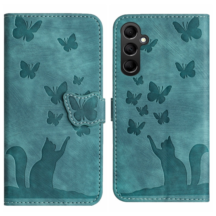 Butterfly Cat Embossing Flip Leather Phone Case, For Samsung Galaxy A24 4G, For Samsung Galaxy A23 / M13 4G, For Samsung Galaxy A14 4G / 5G, For Samsung Galaxy A34 5G, For Samsung Galaxy A54 5G, For Samsung Galaxy S23 Ultra 5G, For Samsung Galaxy S23+ ...