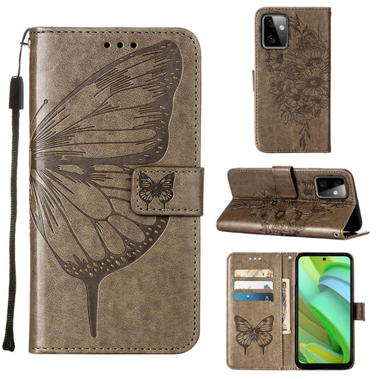 Embossed Butterfly Leather Phone Case, For Motorola Moto G Power 2023, For Motorola Edge 30 Neo, For Motorola Edge 2022 / Edge+ 5G UW 2022