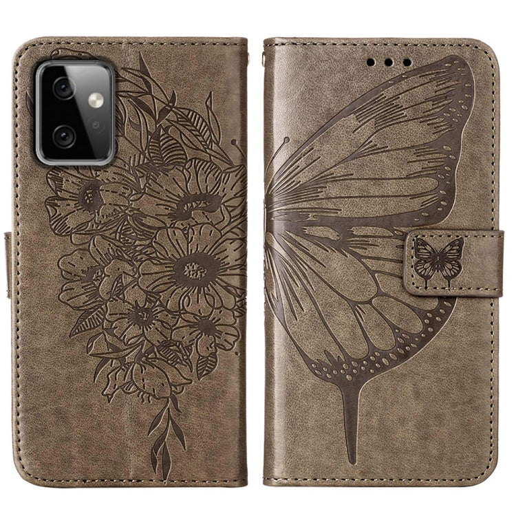 Embossed Butterfly Leather Phone Case, For Motorola Moto G Power 2023, For Motorola Edge 30 Neo, For Motorola Edge 2022 / Edge+ 5G UW 2022