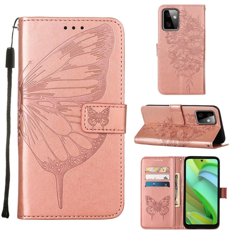 Embossed Butterfly Leather Phone Case, For Motorola Moto G Power 2023, For Motorola Edge 30 Neo, For Motorola Edge 2022 / Edge+ 5G UW 2022