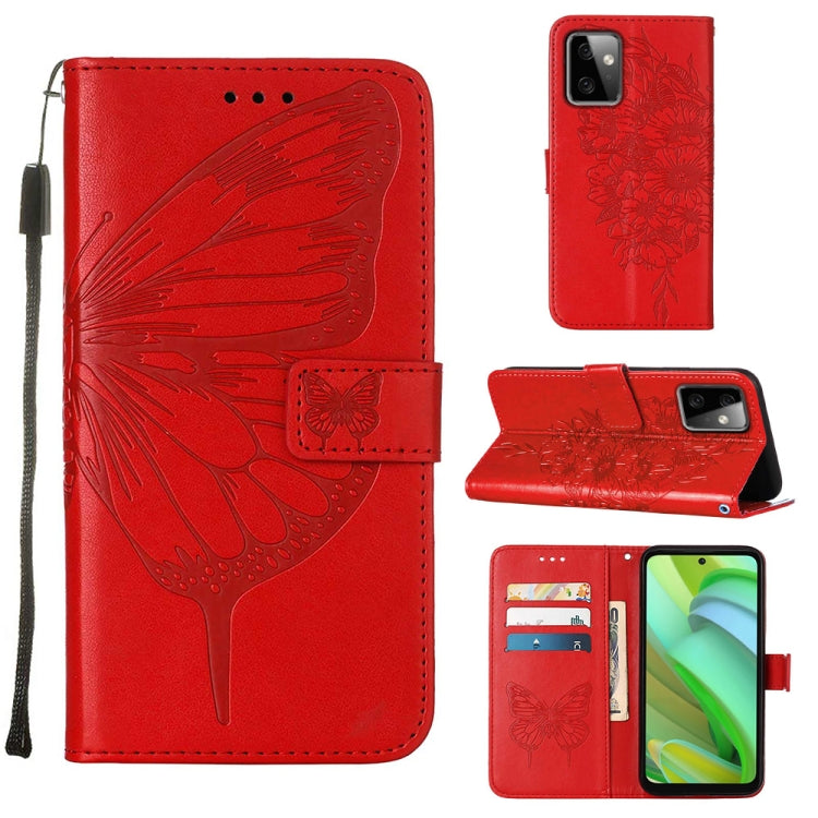 Embossed Butterfly Leather Phone Case, For Motorola Moto G Power 2023, For Motorola Edge 30 Neo, For Motorola Edge 2022 / Edge+ 5G UW 2022