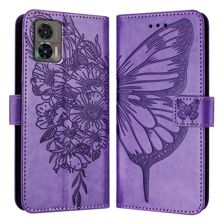 Embossed Butterfly Leather Phone Case, For Motorola Moto G Power 2023, For Motorola Edge 30 Neo, For Motorola Edge 2022 / Edge+ 5G UW 2022