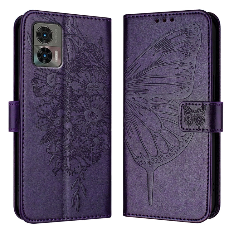 Embossed Butterfly Leather Phone Case, For Motorola Moto G Power 2023, For Motorola Edge 30 Neo, For Motorola Edge 2022 / Edge+ 5G UW 2022