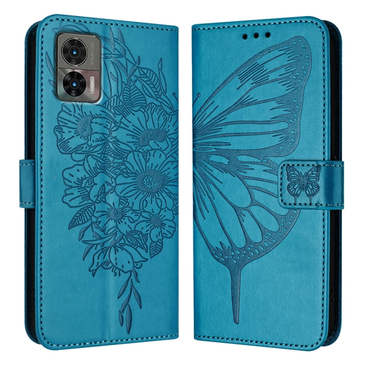 Embossed Butterfly Leather Phone Case, For Motorola Moto G Power 2023, For Motorola Edge 30 Neo, For Motorola Edge 2022 / Edge+ 5G UW 2022