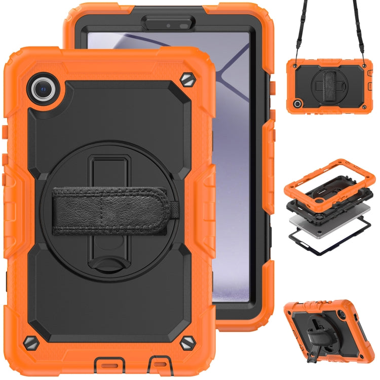 Silicone + PC Tablet Case with Shoulder Strap, For Samsung Galaxy Tab A9+/Tab A11+, For Samsung Galaxy Tab A9 / Tab A11