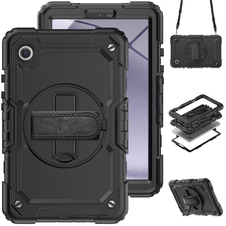 Silicone + PC Tablet Case with Shoulder Strap, For Samsung Galaxy Tab A9+/Tab A11+, For Samsung Galaxy Tab A9 / Tab A11