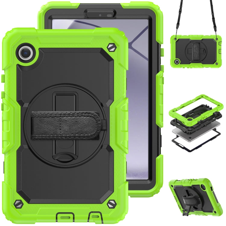 Silicone + PC Tablet Case with Shoulder Strap, For Samsung Galaxy Tab A9+/Tab A11+, For Samsung Galaxy Tab A9 / Tab A11