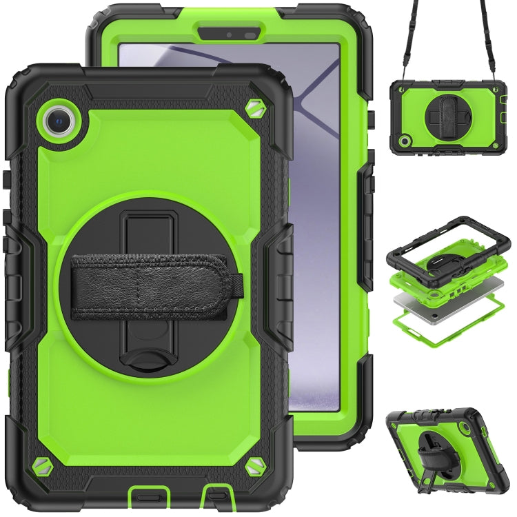 Silicone + PC Tablet Case with Shoulder Strap, For Samsung Galaxy Tab A9+/Tab A11+, For Samsung Galaxy Tab A9 / Tab A11