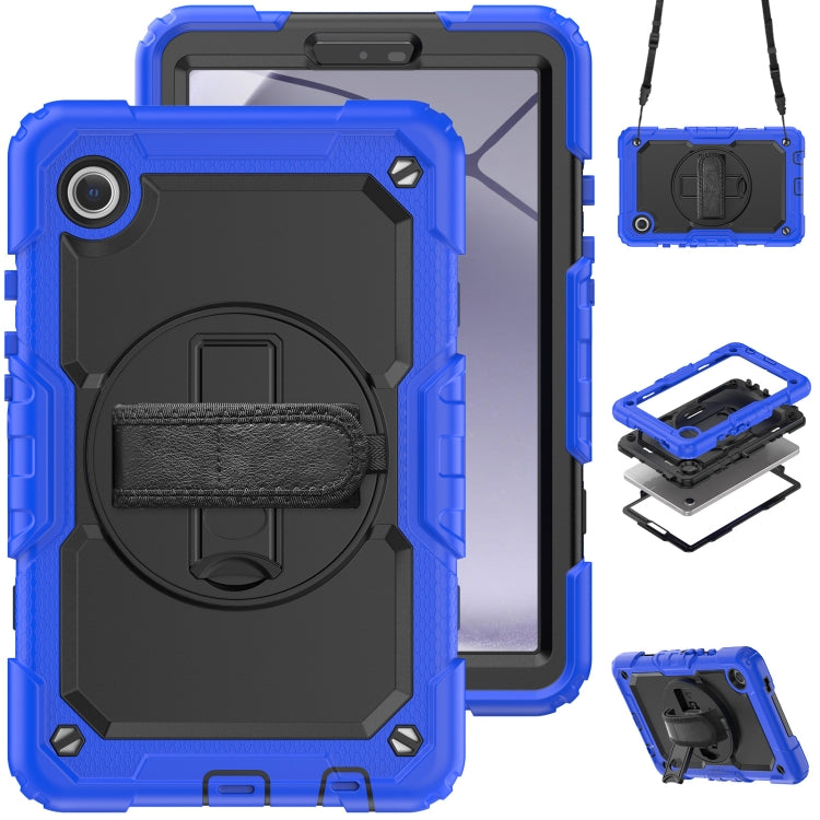 Silicone + PC Tablet Case with Shoulder Strap, For Samsung Galaxy Tab A9+/Tab A11+, For Samsung Galaxy Tab A9 / Tab A11