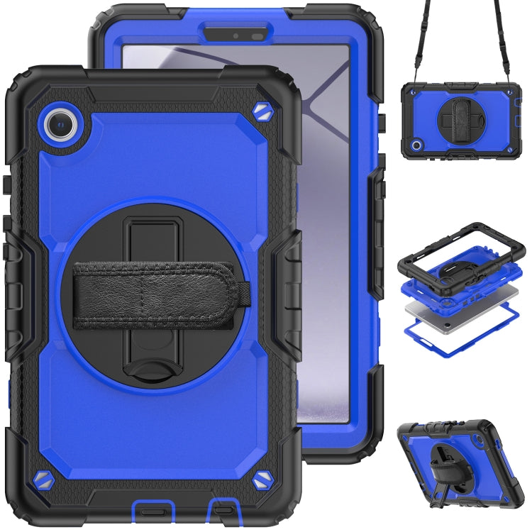Silicone + PC Tablet Case with Shoulder Strap, For Samsung Galaxy Tab A9+/Tab A11+, For Samsung Galaxy Tab A9 / Tab A11