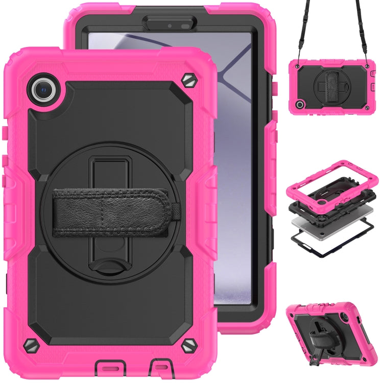 Silicone + PC Tablet Case with Shoulder Strap, For Samsung Galaxy Tab A9+/Tab A11+, For Samsung Galaxy Tab A9 / Tab A11