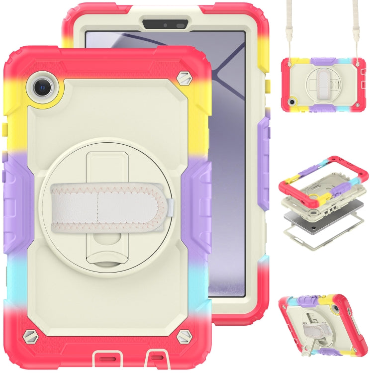 Silicone + PC Tablet Case with Shoulder Strap, For Samsung Galaxy Tab A9+/Tab A11+, For Samsung Galaxy Tab A9 / Tab A11