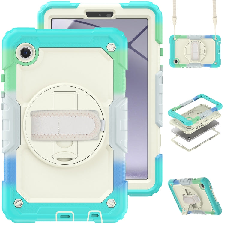 Silicone + PC Tablet Case with Shoulder Strap, For Samsung Galaxy Tab A9+/Tab A11+, For Samsung Galaxy Tab A9 / Tab A11