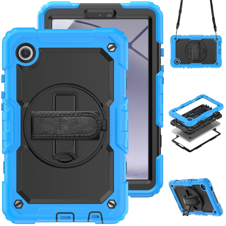 Silicone + PC Tablet Case with Shoulder Strap, For Samsung Galaxy Tab A9+/Tab A11+, For Samsung Galaxy Tab A9 / Tab A11