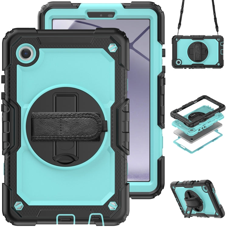 Silicone + PC Tablet Case with Shoulder Strap, For Samsung Galaxy Tab A9+/Tab A11+, For Samsung Galaxy Tab A9 / Tab A11