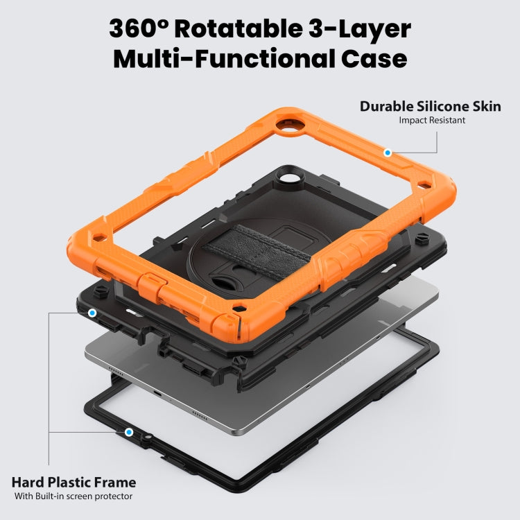 Silicone + PC Tablet Case with Shoulder Strap, For Samsung Galaxy Tab A9+/Tab A11+, For Samsung Galaxy Tab A9 / Tab A11