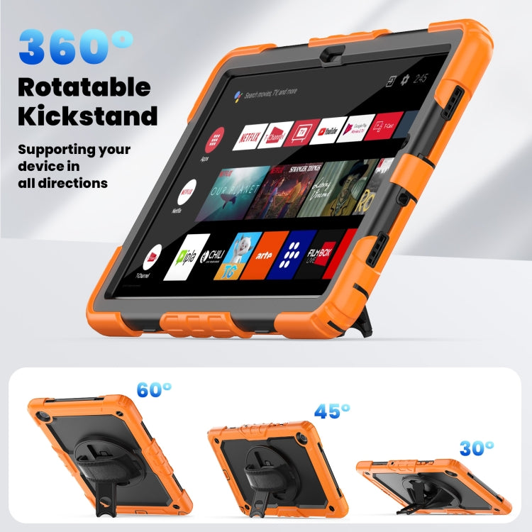 Silicone + PC Tablet Case with Shoulder Strap, For Samsung Galaxy Tab A9+/Tab A11+, For Samsung Galaxy Tab A9 / Tab A11