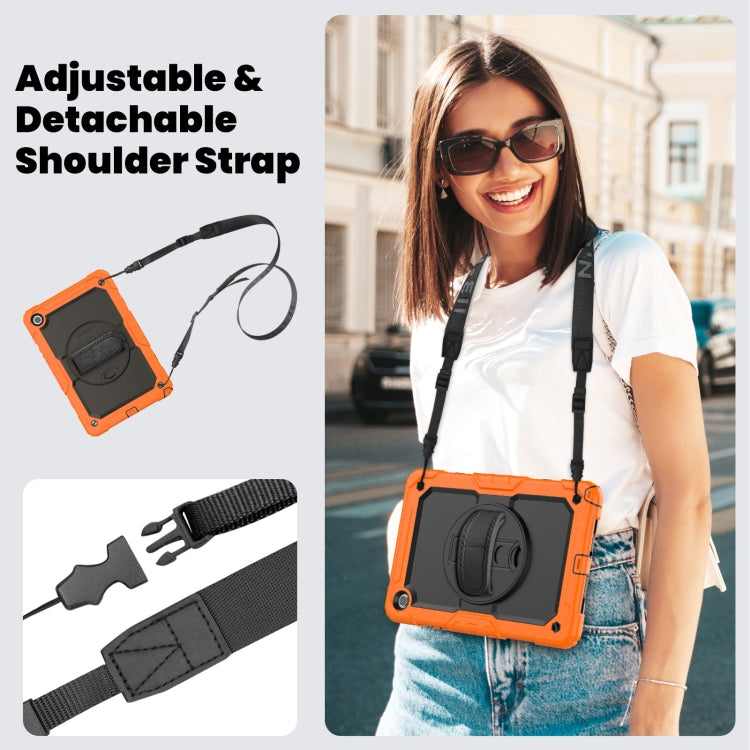 Silicone + PC Tablet Case with Shoulder Strap, For Samsung Galaxy Tab A9+/Tab A11+, For Samsung Galaxy Tab A9 / Tab A11