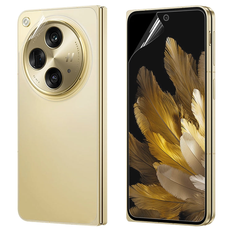 Full Screen Protector Explosion-proof Front + Back Screen Hydrogel Film, For OPPO Find N3