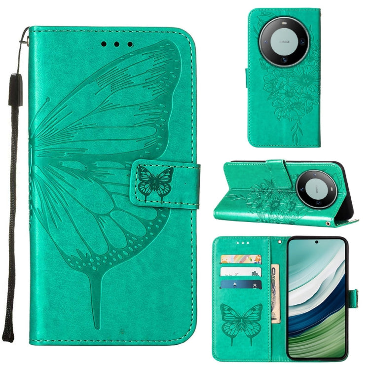 Embossed Butterfly Leather Phone Case, For Huawei Nova 12s 4G Global, For Huawei Pura 70 Pro, For Huawei Pura 70, For Huawei Mate 60, For Huawei Mate 60 Pro, For Huawei P60 Art