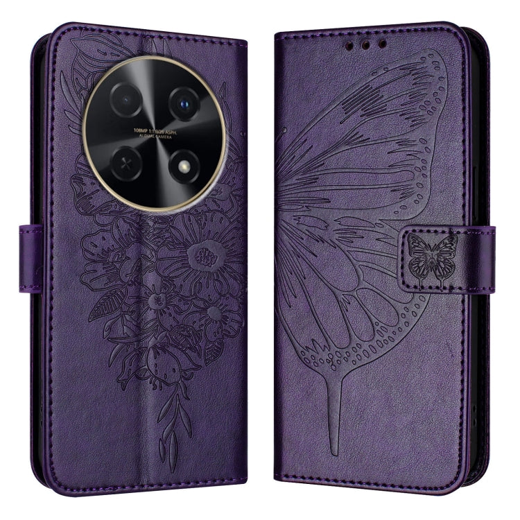 Embossed Butterfly Leather Phone Case, For Huawei nova 14 Ultra 5G, For Huawei nova 14 Pro 5G, For Huawei nova 14 5G, For Huawei Nova 13 Pro, For Huawei Nova 13 / Nova 12, For Huawei Nova 12i 4G Global