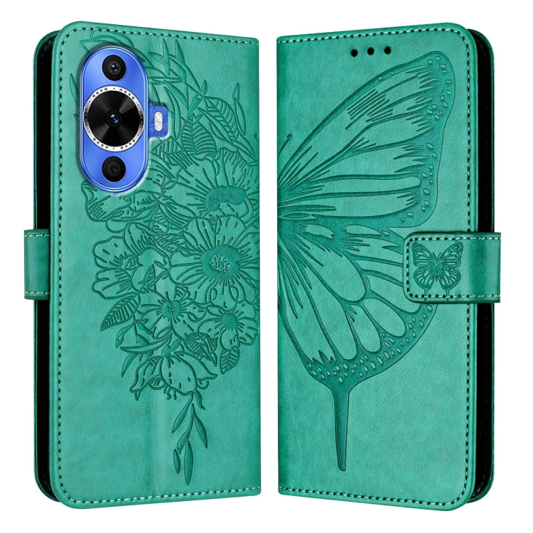 Embossed Butterfly Leather Phone Case, For Huawei Nova 12s 4G Global, For Huawei Pura 70 Pro, For Huawei Pura 70, For Huawei Mate 60, For Huawei Mate 60 Pro, For Huawei P60 Art