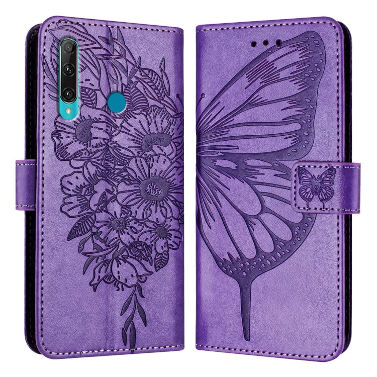 Embossed Butterfly Leather Phone Case, For Huawei P40 Lite 4G / Nova 6 SE, For Huawei P40 Pro, For Huawei P40, For Huawei Enjoy 9s/P Smart/P Smart+ 2019, For Huawei P30 Lite / Nova 4e, For Huawei P30 Pro