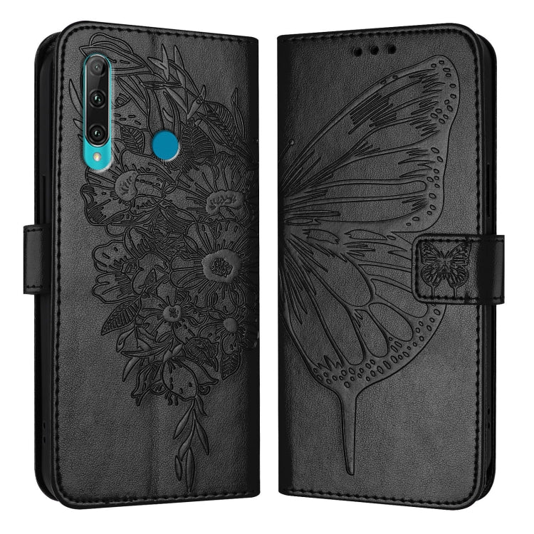 Embossed Butterfly Leather Phone Case, For Huawei P40 Lite 4G / Nova 6 SE, For Huawei P40 Pro, For Huawei P40, For Huawei Enjoy 9s/P Smart/P Smart+ 2019, For Huawei P30 Lite / Nova 4e, For Huawei P30 Pro