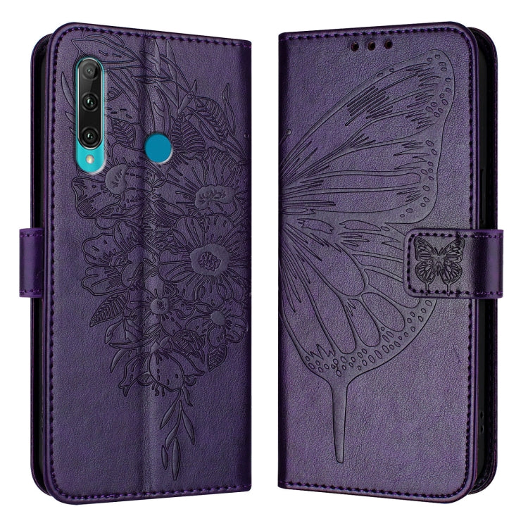 Embossed Butterfly Leather Phone Case, For Huawei P40 Lite 4G / Nova 6 SE, For Huawei P40 Pro, For Huawei P40, For Huawei Enjoy 9s/P Smart/P Smart+ 2019, For Huawei P30 Lite / Nova 4e, For Huawei P30 Pro