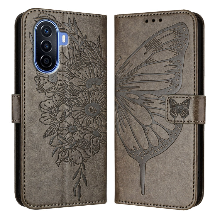 Embossed Butterfly Leather Phone Case, For Huawei P60 / P60 Pro, For Huawei Enjoy 50 Pro 4G / Nova Y90, For Huawei Enjoy 50 4G / Nova Y70 Plus, For Huawei P50 Pro, For Huawei P50, For Huawei Enjoy 20 SE/Y7a 4G/P Smart 2021