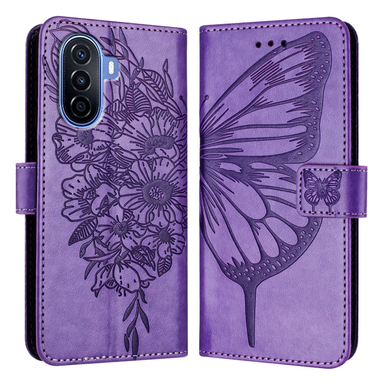 Embossed Butterfly Leather Phone Case, For Huawei P60 / P60 Pro, For Huawei Enjoy 50 Pro 4G / Nova Y90, For Huawei Enjoy 50 4G / Nova Y70 Plus, For Huawei P50 Pro, For Huawei P50, For Huawei Enjoy 20 SE/Y7a 4G/P Smart 2021