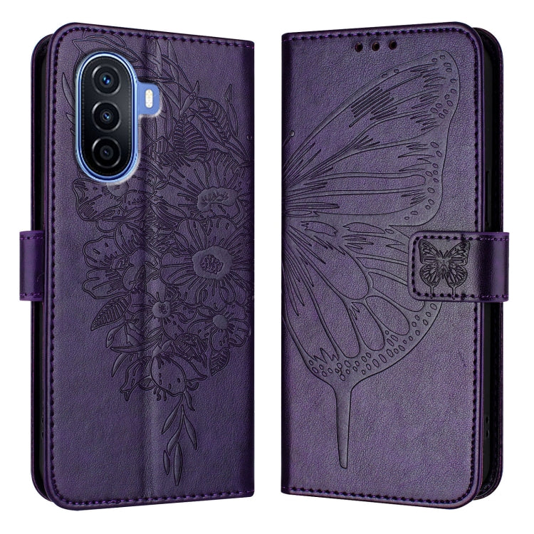 Embossed Butterfly Leather Phone Case, For Huawei P60 / P60 Pro, For Huawei Enjoy 50 Pro 4G / Nova Y90, For Huawei Enjoy 50 4G / Nova Y70 Plus, For Huawei P50 Pro, For Huawei P50, For Huawei Enjoy 20 SE/Y7a 4G/P Smart 2021