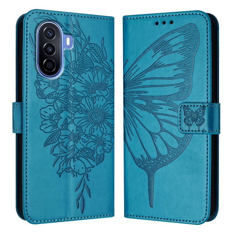 Embossed Butterfly Leather Phone Case, For Huawei P60 / P60 Pro, For Huawei Enjoy 50 Pro 4G / Nova Y90, For Huawei Enjoy 50 4G / Nova Y70 Plus, For Huawei P50 Pro, For Huawei P50, For Huawei Enjoy 20 SE/Y7a 4G/P Smart 2021
