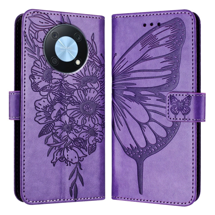 Embossed Butterfly Leather Phone Case, For Huawei P60 / P60 Pro, For Huawei Enjoy 50 Pro 4G / Nova Y90, For Huawei Enjoy 50 4G / Nova Y70 Plus, For Huawei P50 Pro, For Huawei P50, For Huawei Enjoy 20 SE/Y7a 4G/P Smart 2021