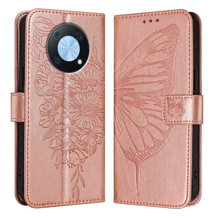 Embossed Butterfly Leather Phone Case, For Huawei P60 / P60 Pro, For Huawei Enjoy 50 Pro 4G / Nova Y90, For Huawei Enjoy 50 4G / Nova Y70 Plus, For Huawei P50 Pro, For Huawei P50, For Huawei Enjoy 20 SE/Y7a 4G/P Smart 2021