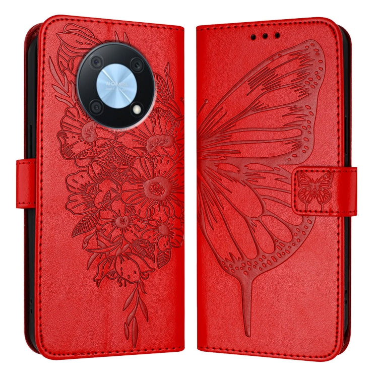 Embossed Butterfly Leather Phone Case, For Huawei P60 / P60 Pro, For Huawei Enjoy 50 Pro 4G / Nova Y90, For Huawei Enjoy 50 4G / Nova Y70 Plus, For Huawei P50 Pro, For Huawei P50, For Huawei Enjoy 20 SE/Y7a 4G/P Smart 2021