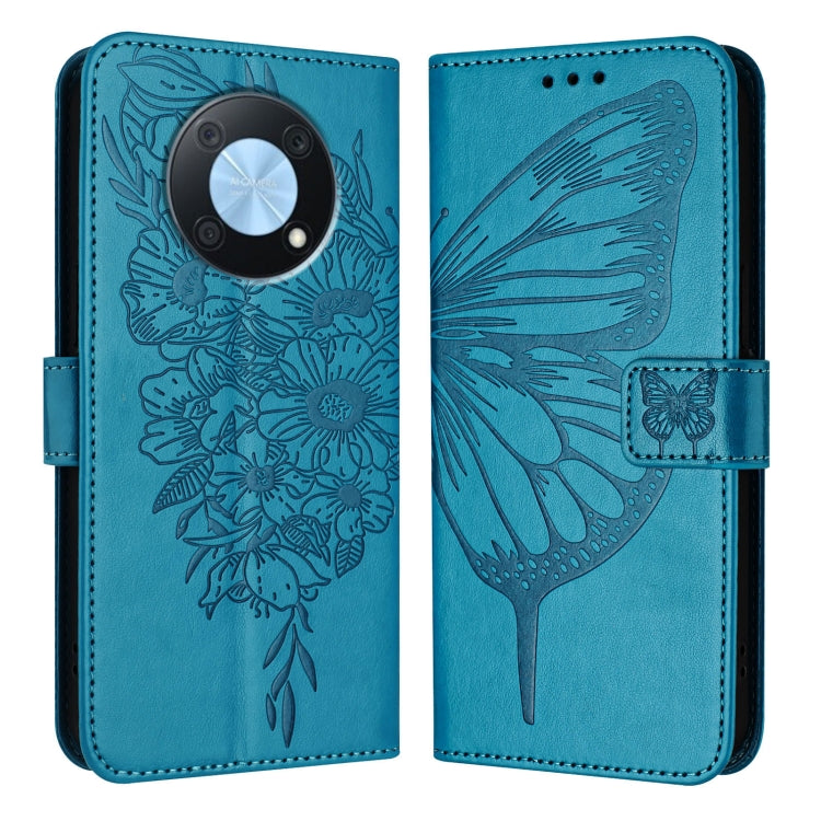 Embossed Butterfly Leather Phone Case, For Huawei P60 / P60 Pro, For Huawei Enjoy 50 Pro 4G / Nova Y90, For Huawei Enjoy 50 4G / Nova Y70 Plus, For Huawei P50 Pro, For Huawei P50, For Huawei Enjoy 20 SE/Y7a 4G/P Smart 2021
