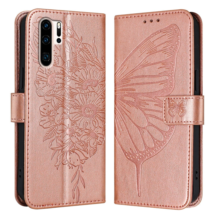 Embossed Butterfly Leather Phone Case, For Huawei P40 Lite 4G / Nova 6 SE, For Huawei P40 Pro, For Huawei P40, For Huawei Enjoy 9s/P Smart/P Smart+ 2019, For Huawei P30 Lite / Nova 4e, For Huawei P30 Pro