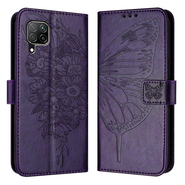 Embossed Butterfly Leather Phone Case, For Huawei P40 Lite 4G / Nova 6 SE, For Huawei P40 Pro, For Huawei P40, For Huawei Enjoy 9s/P Smart/P Smart+ 2019, For Huawei P30 Lite / Nova 4e, For Huawei P30 Pro