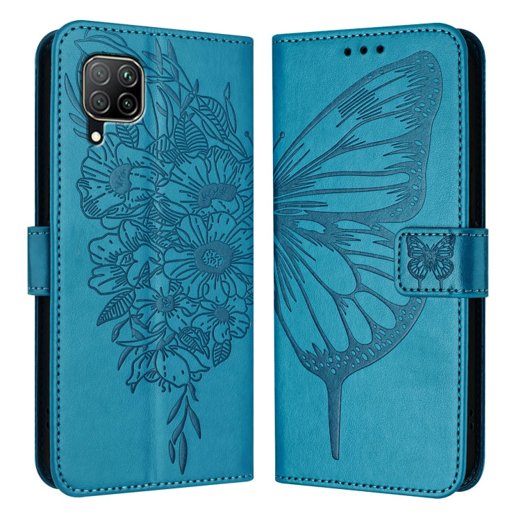 Embossed Butterfly Leather Phone Case, For Huawei P40 Lite 4G / Nova 6 SE, For Huawei P40 Pro, For Huawei P40, For Huawei Enjoy 9s/P Smart/P Smart+ 2019, For Huawei P30 Lite / Nova 4e, For Huawei P30 Pro