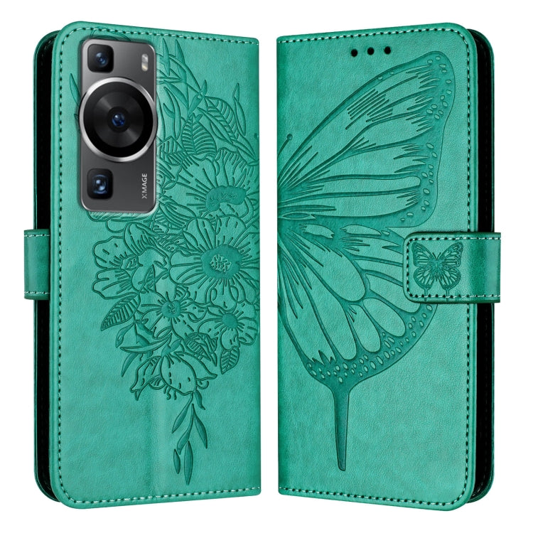 Embossed Butterfly Leather Phone Case, For Huawei P60 / P60 Pro, For Huawei Enjoy 50 Pro 4G / Nova Y90, For Huawei Enjoy 50 4G / Nova Y70 Plus, For Huawei P50 Pro, For Huawei P50, For Huawei Enjoy 20 SE/Y7a 4G/P Smart 2021