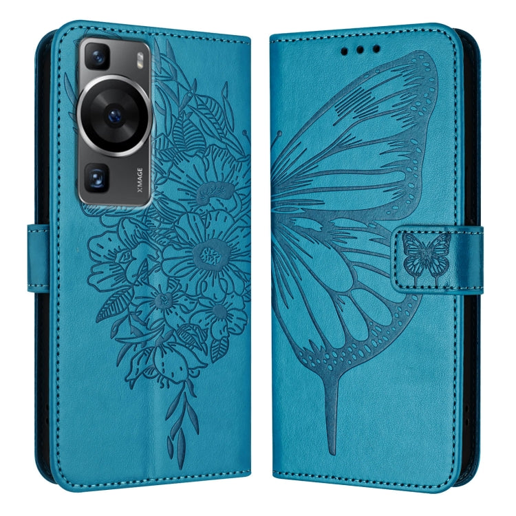 Embossed Butterfly Leather Phone Case, For Huawei P60 / P60 Pro, For Huawei Enjoy 50 Pro 4G / Nova Y90, For Huawei Enjoy 50 4G / Nova Y70 Plus, For Huawei P50 Pro, For Huawei P50, For Huawei Enjoy 20 SE/Y7a 4G/P Smart 2021