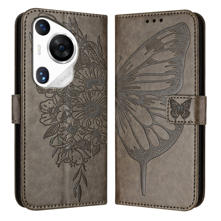 Embossed Butterfly Leather Phone Case, For Huawei Nova 12s 4G Global, For Huawei Pura 70 Pro, For Huawei Pura 70, For Huawei Mate 60, For Huawei Mate 60 Pro, For Huawei P60 Art